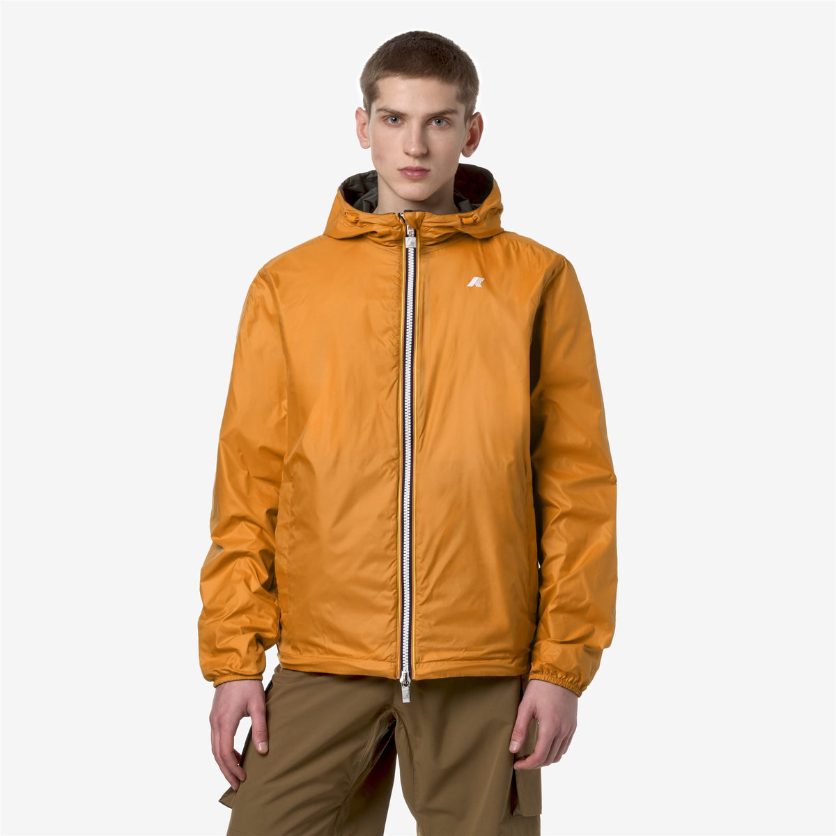 Jackets_Man_JAKE PLUS.2 DOUBLE_Short_Green B-Orange M - Commercial 7