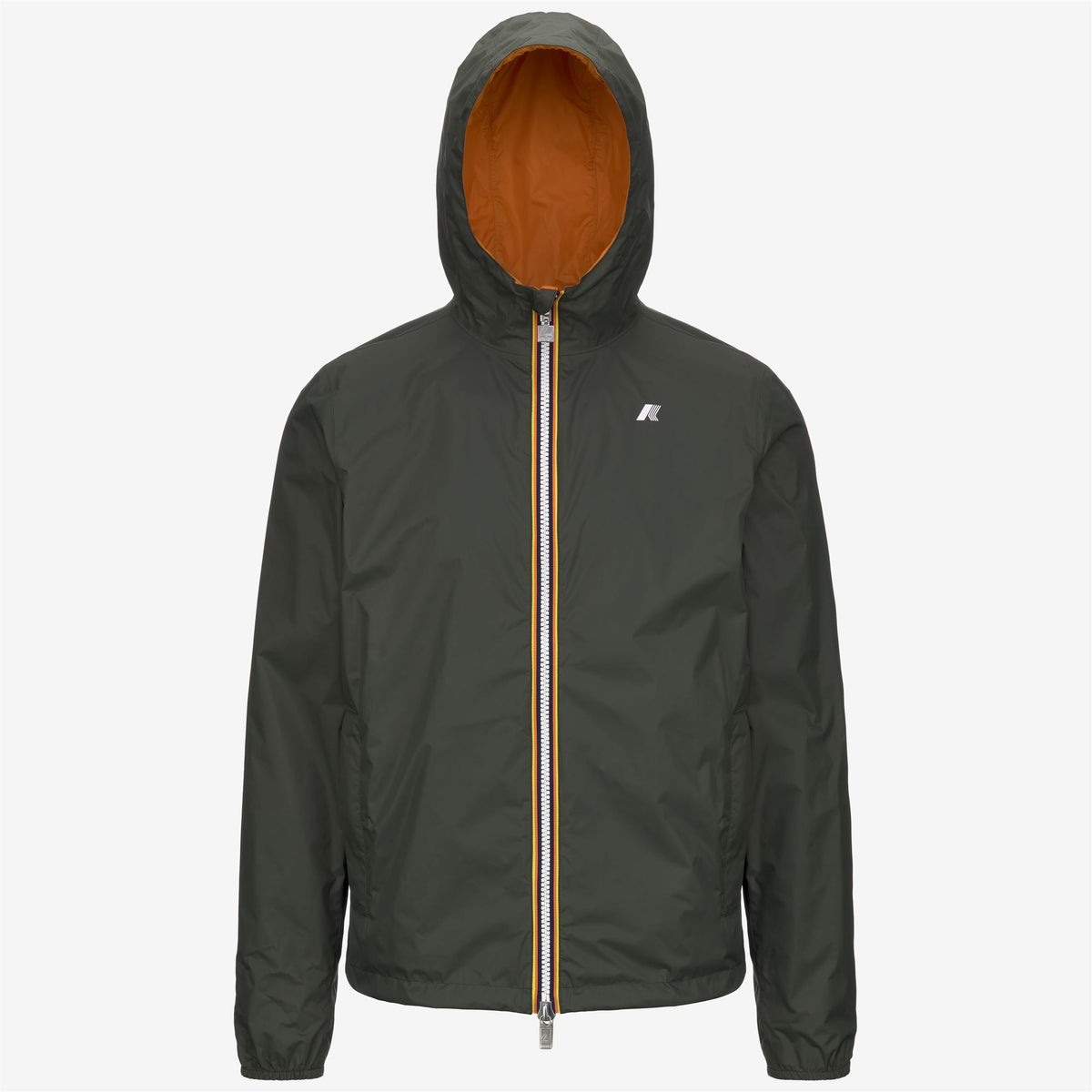Jackets_Man_JAKE PLUS.2 DOUBLE_Short_Green B-Orange M - Commercial 1