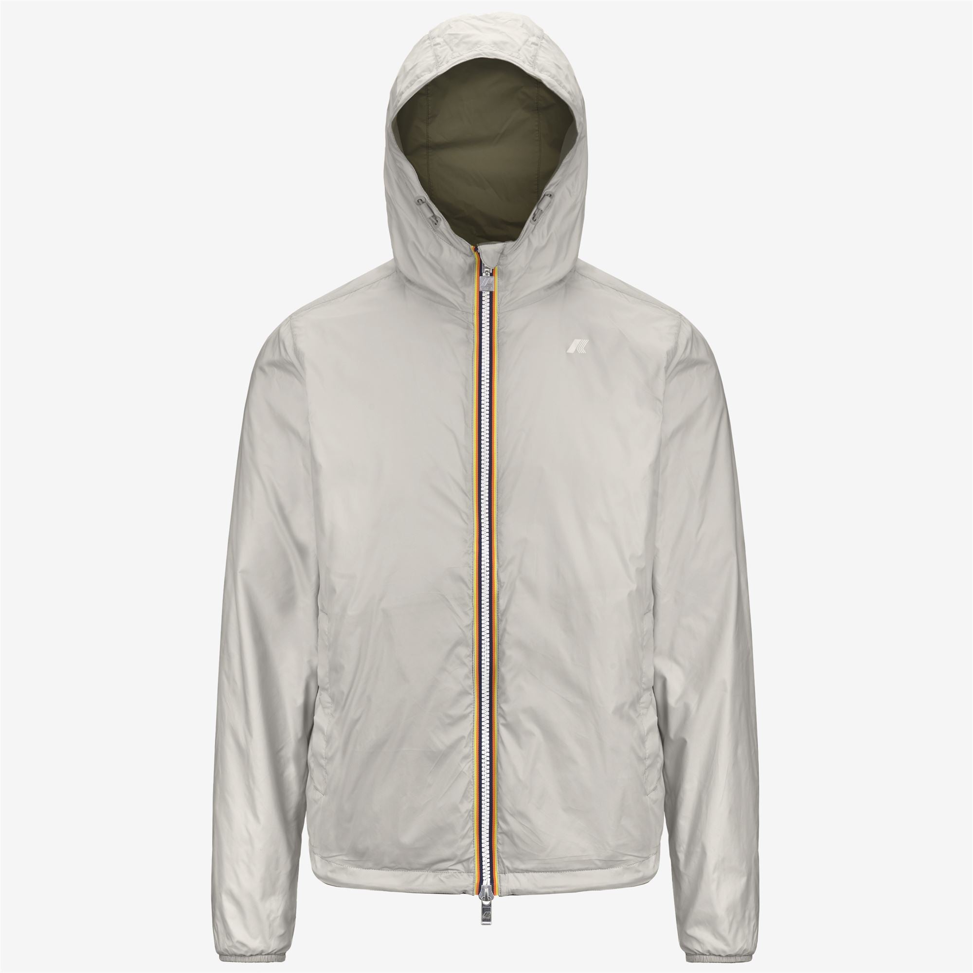 Jackets_MAN_JAKE PLUS.2 DOUBLE_Short_Green Lichen - BEIGE LT - Commercial 2