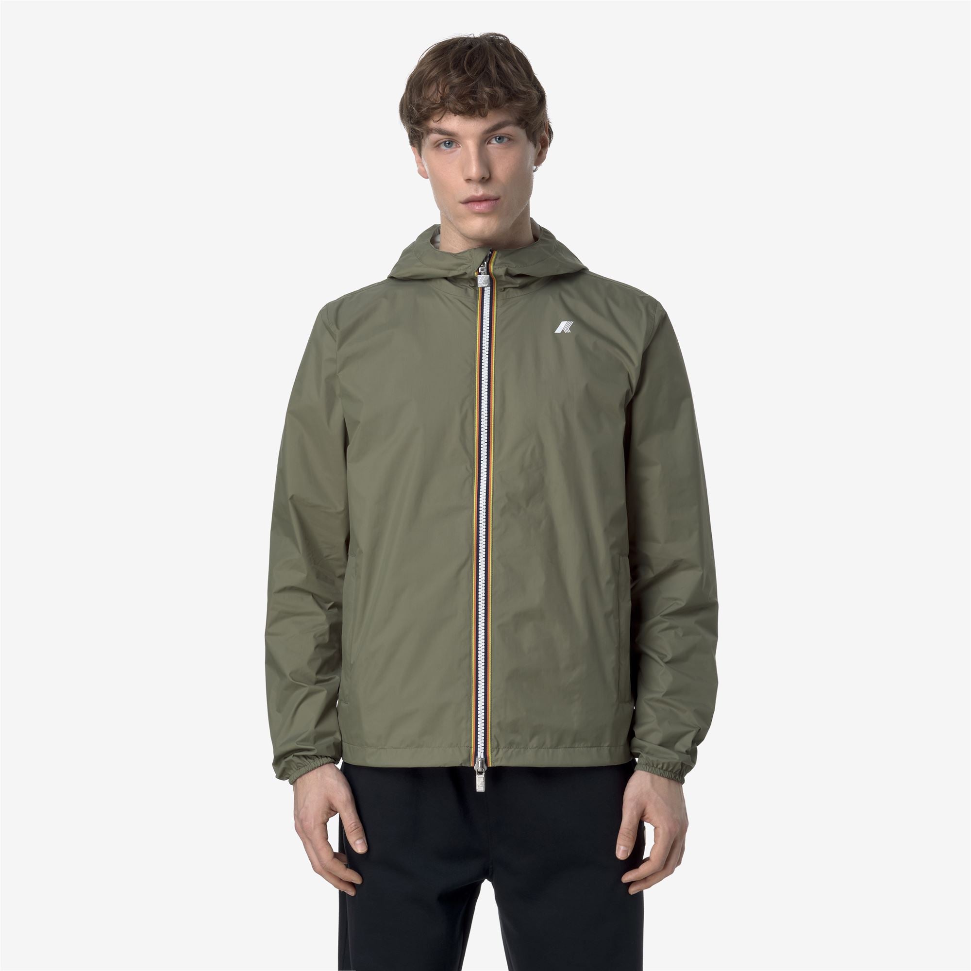 Jackets_MAN_JAKE PLUS.2 DOUBLE_Short_Green Lichen - BEIGE LT - Commercial 4