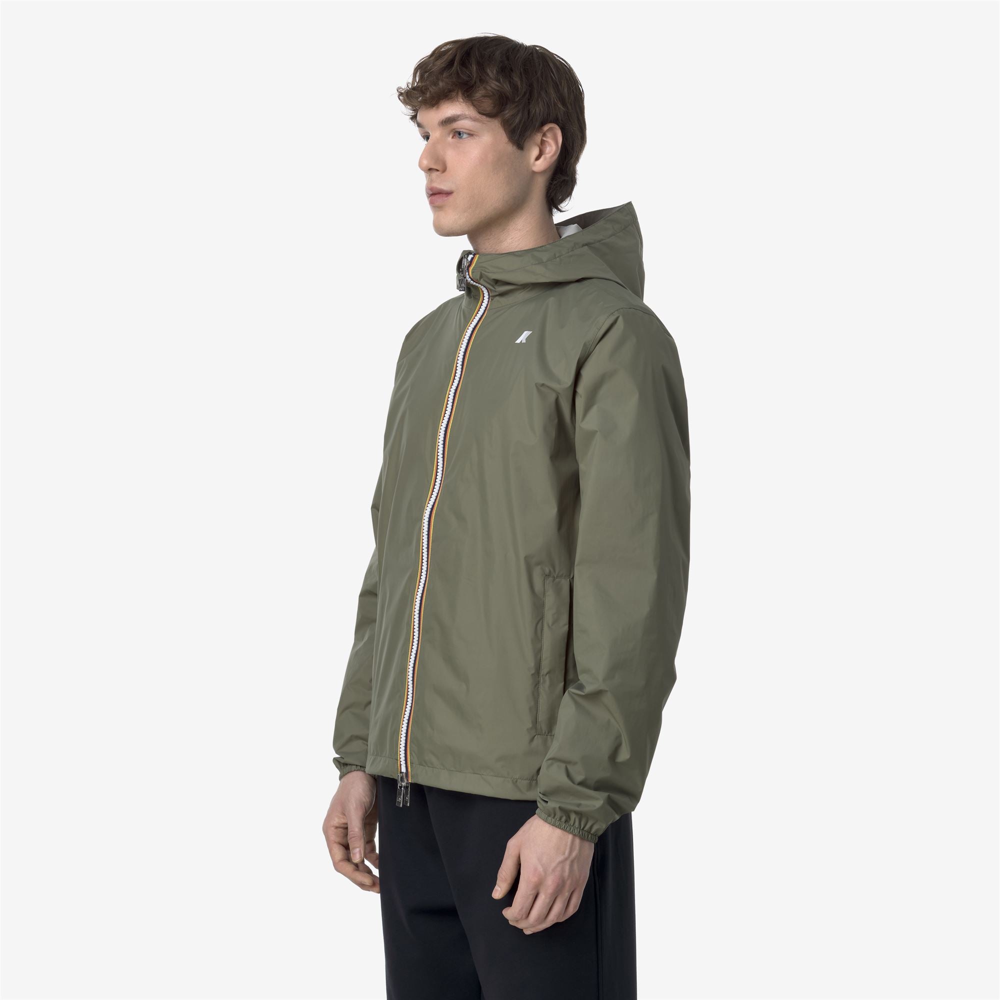 Jackets_MAN_JAKE PLUS.2 DOUBLE_Short_Green Lichen - BEIGE LT - Commercial 5