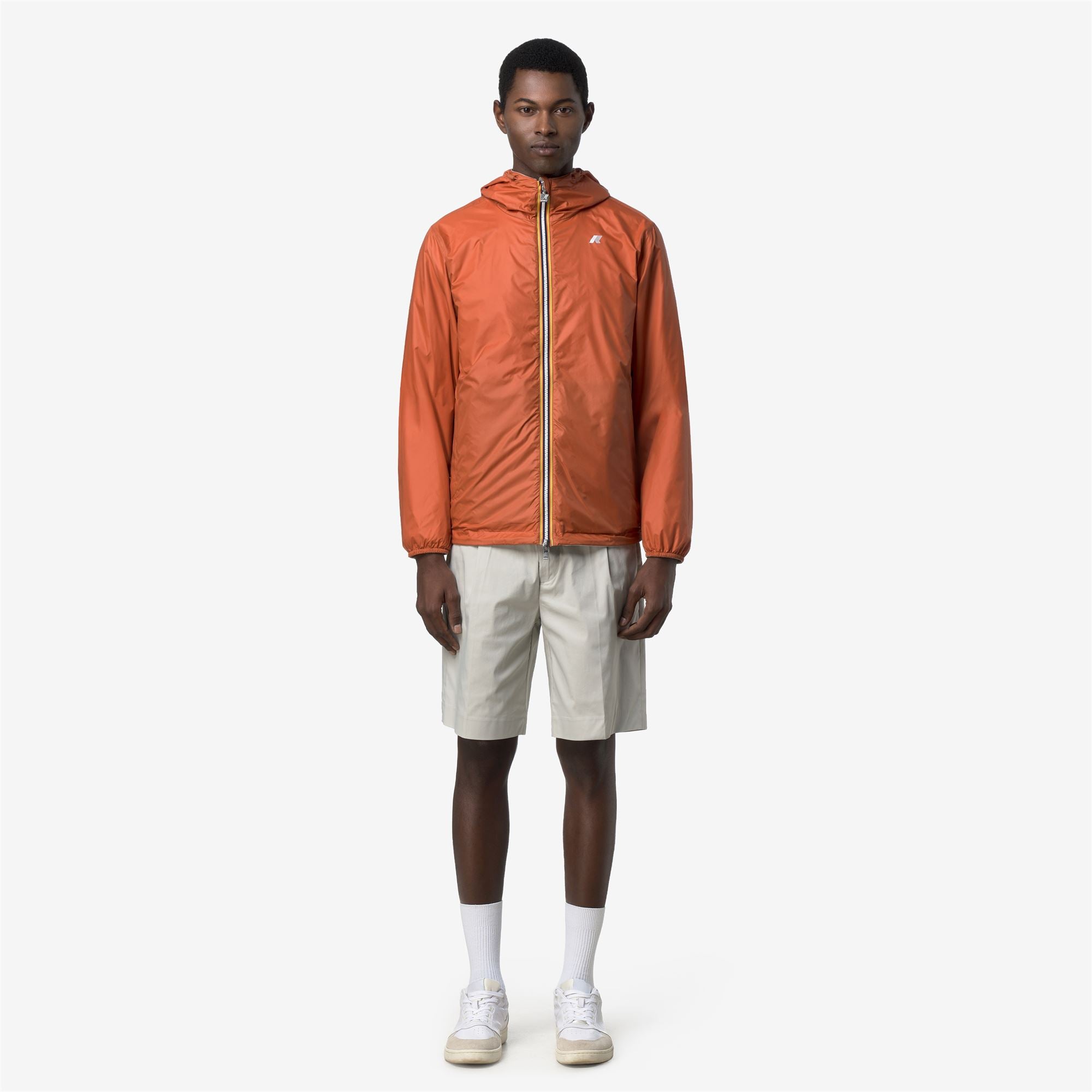 Jackets Man JAKE PLUS.2 REVERSIBLE Short BEIGE LT - ORANGE BROWNISH