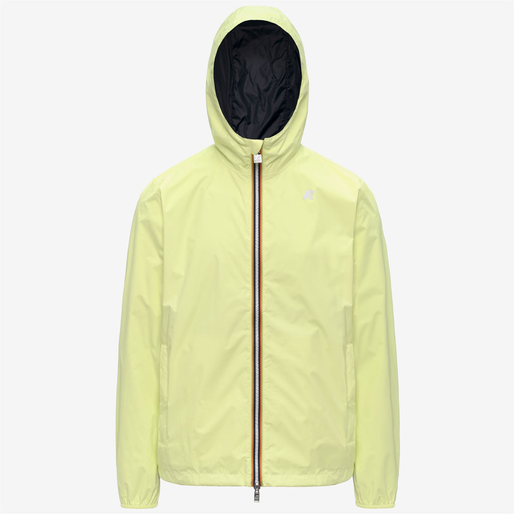 Jackets_Man_JAKE PLUS.2 DOUBLE_Short_Yellow Lime - Blue Depth - Commercial 1