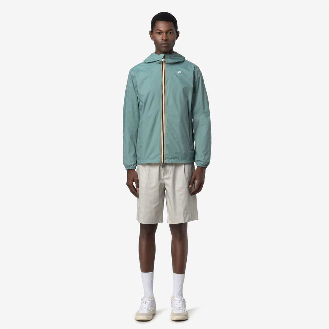 JAKE PLUS.2 DOUBLE Jackets Short Man Green Mine-BEIGE LT 01
