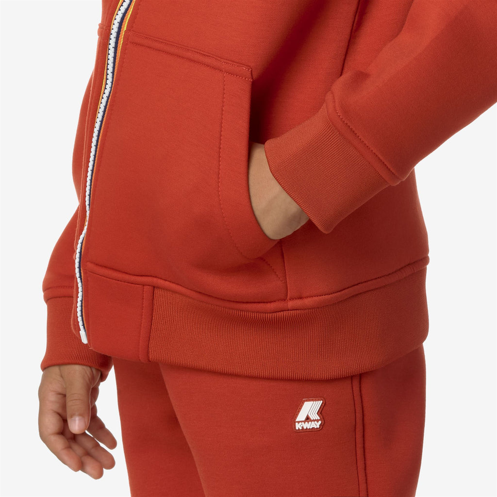 Fleece_BOY_P. BERENGER SPACER_Jacket_Red Pompeian - Commercial 7