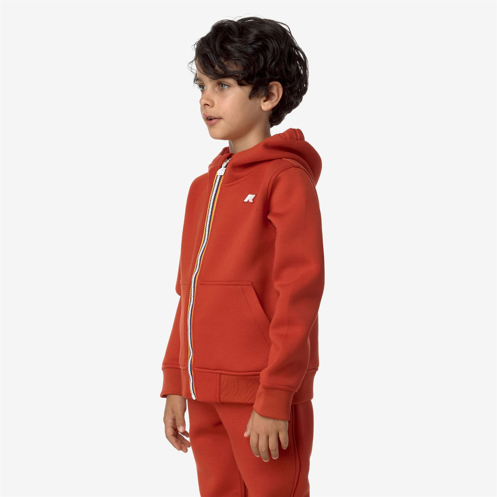 Fleece_BOY_P. BERENGER SPACER_Jacket_Red Pompeian - Commercial 5