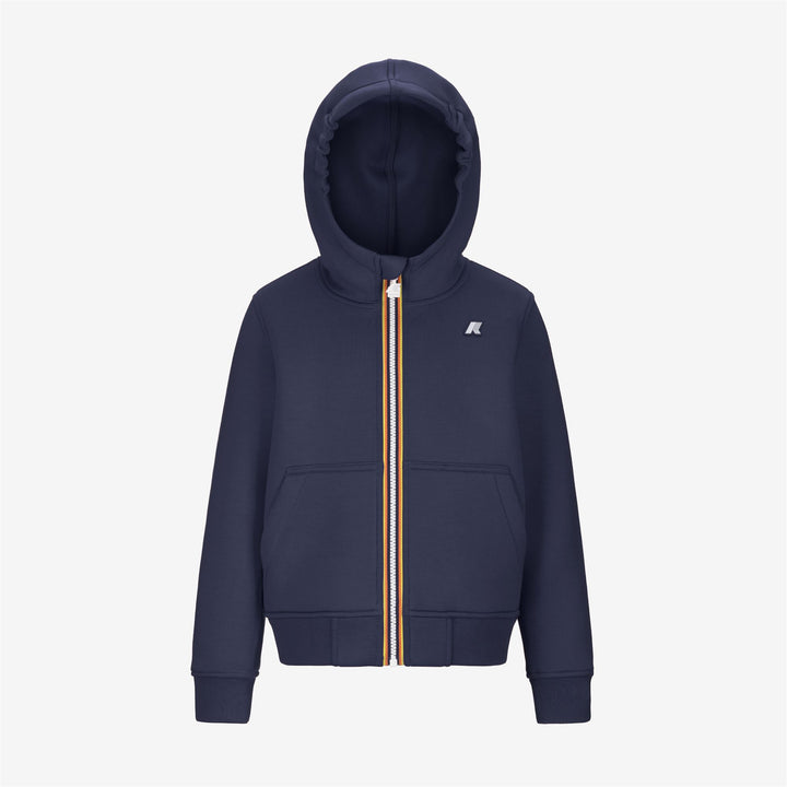 Chaqueta polar ligera con capucha para niño en color cobalto intenso 1