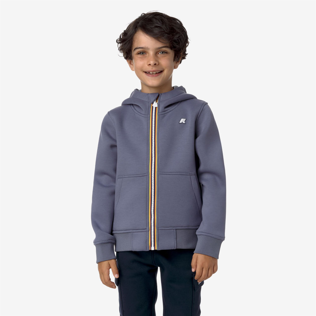 Fleece_BOY_P. BERENGER SPACER_Jacket_Grey Blue Avio - Commercial 4