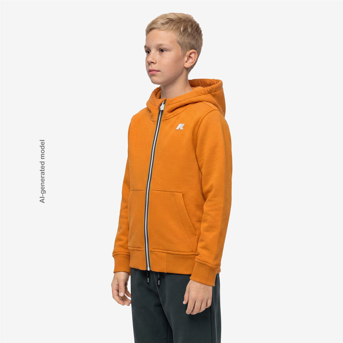 Fleece_BOY_P. BERENGER SPACER_Jacket_Orange Md - Commercial 5