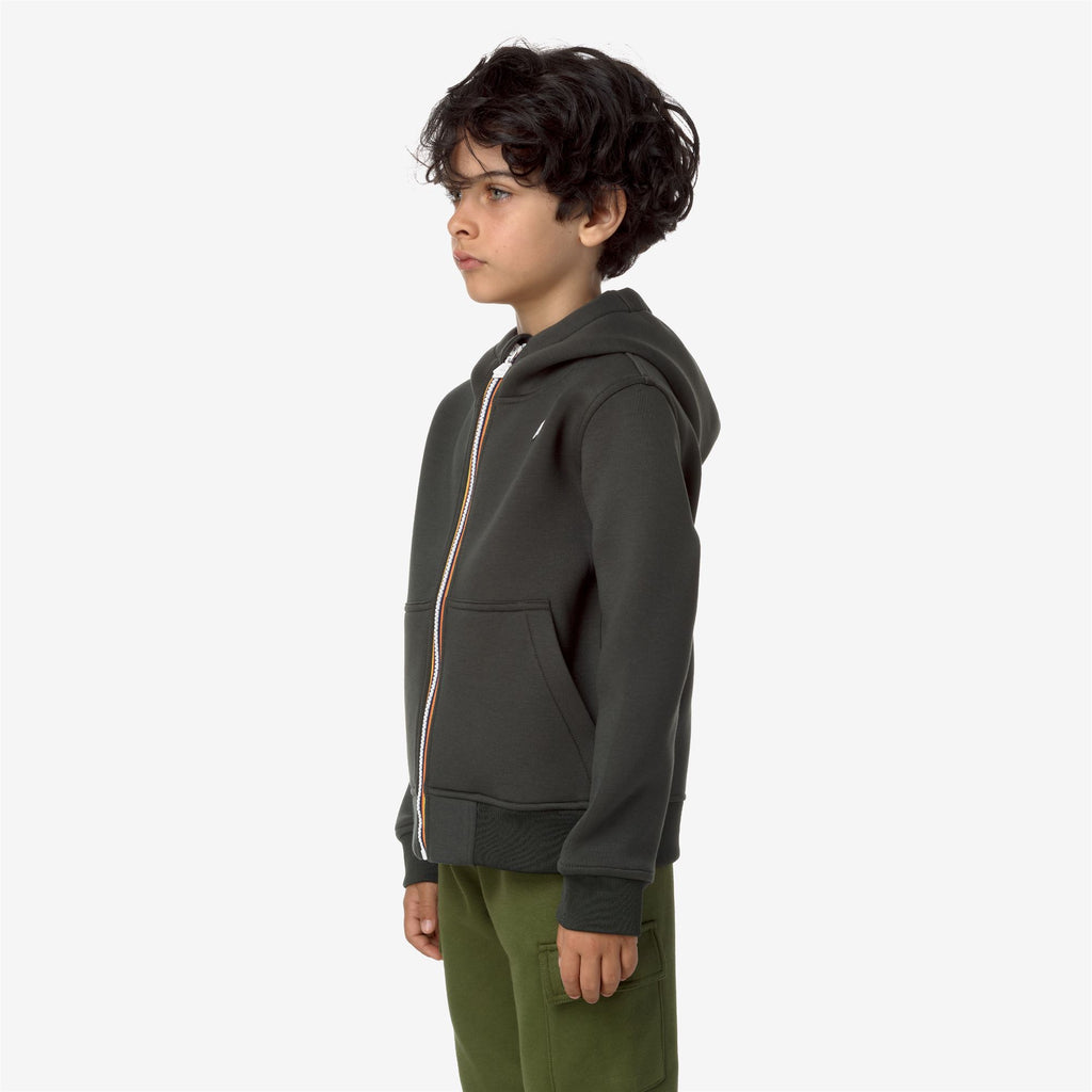 Fleece_BOY_P. BERENGER SPACER_Jacket_GREEN BLACKISH - Commercial 5