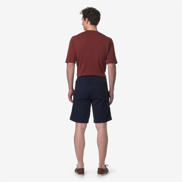 Shorts Man THEON CHINO BLUE DEPTH Dressed Front Double		