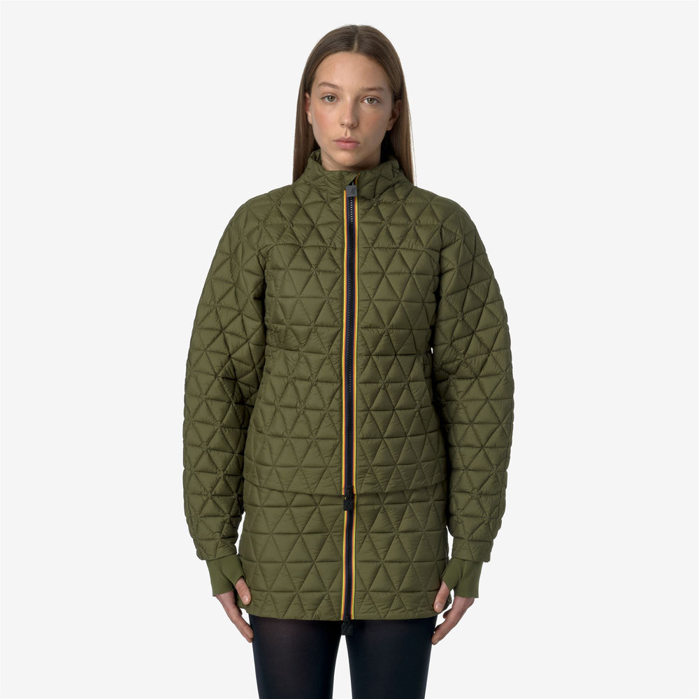 Yellow green Women's Short Water-Resistant City Jacket 02