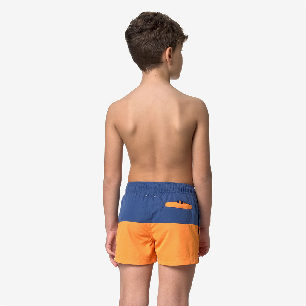 Bathing Suits_Boy_P. LESLIE_Swimming Trunks_Blue Fiord - Orange Md - Commercial 6