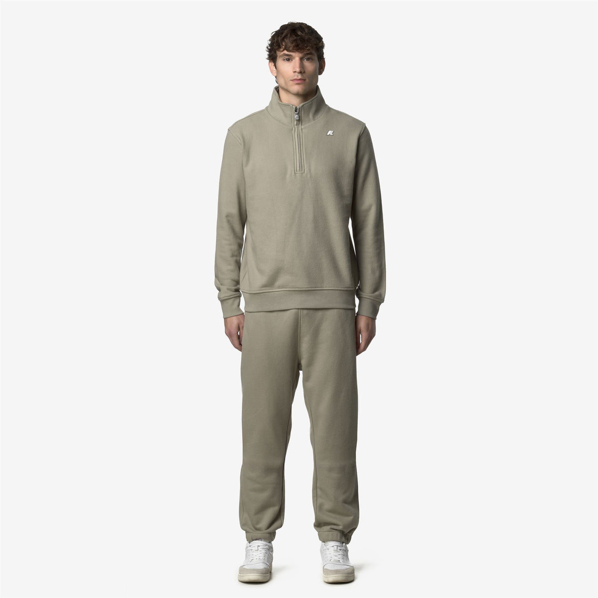 Pants_MAN_MICKYEL HEAVY FLEECE_Sport Trousers_Green Oak - Commercial 4