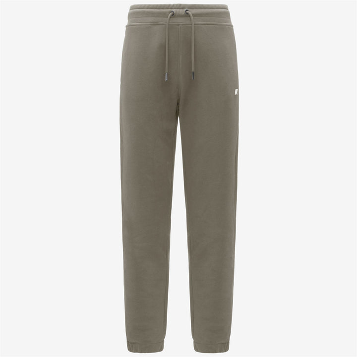 Pantaloni da jogging in pile caldo da uomo Green Oak con vita regolabile 1