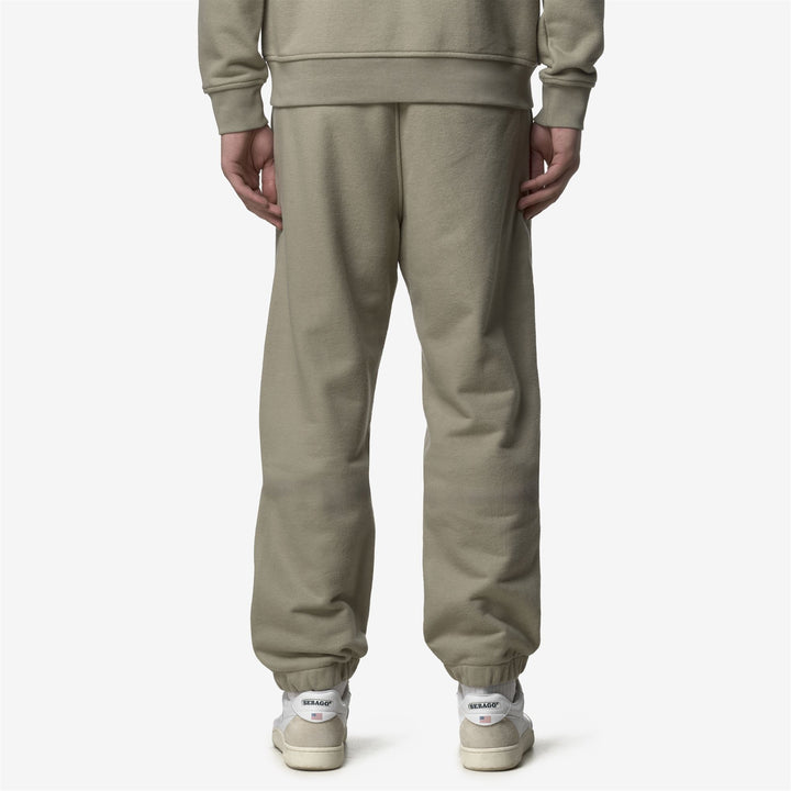 Pantaloni da jogging in pile caldo da uomo Green Oak con vita regolabile 5