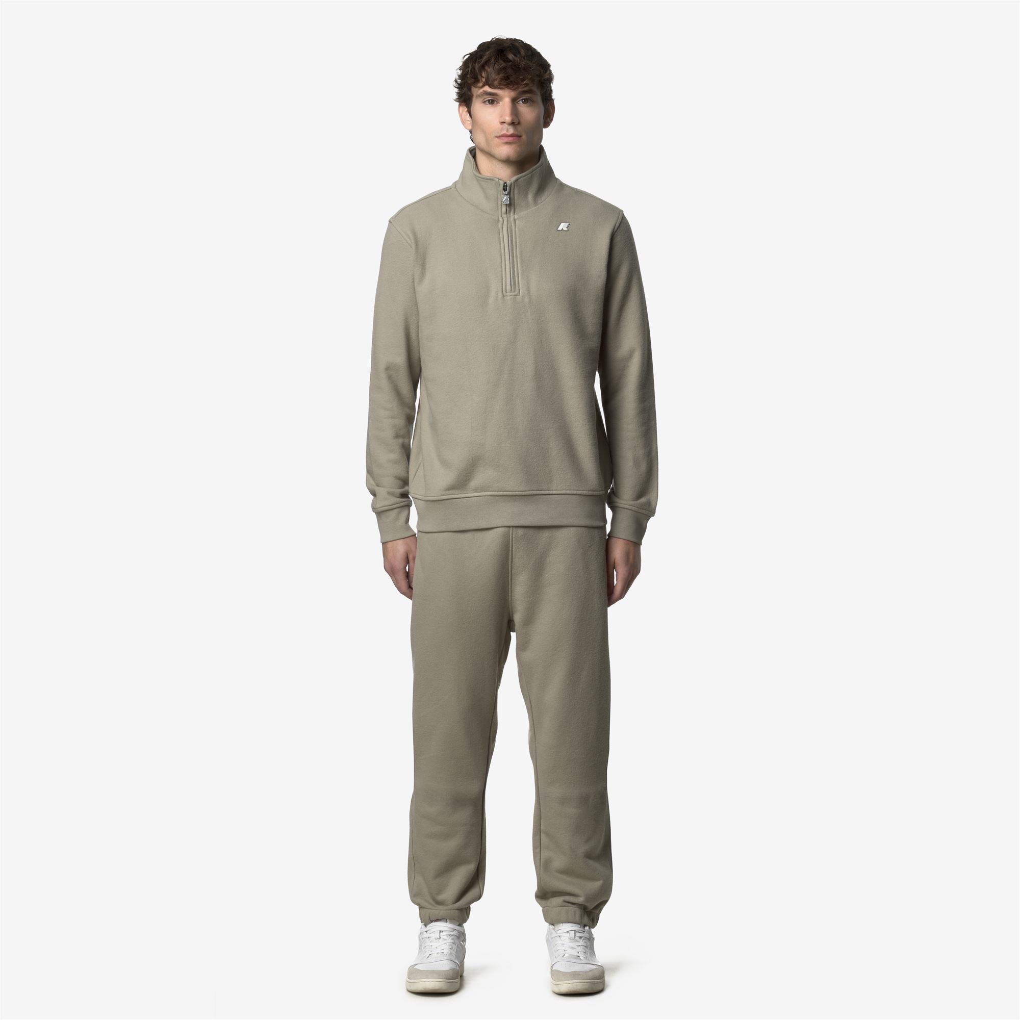 Pants_MAN_MICKYEL HEAVY FLEECE_Sport Trousers_Green Oak - Commercial 4