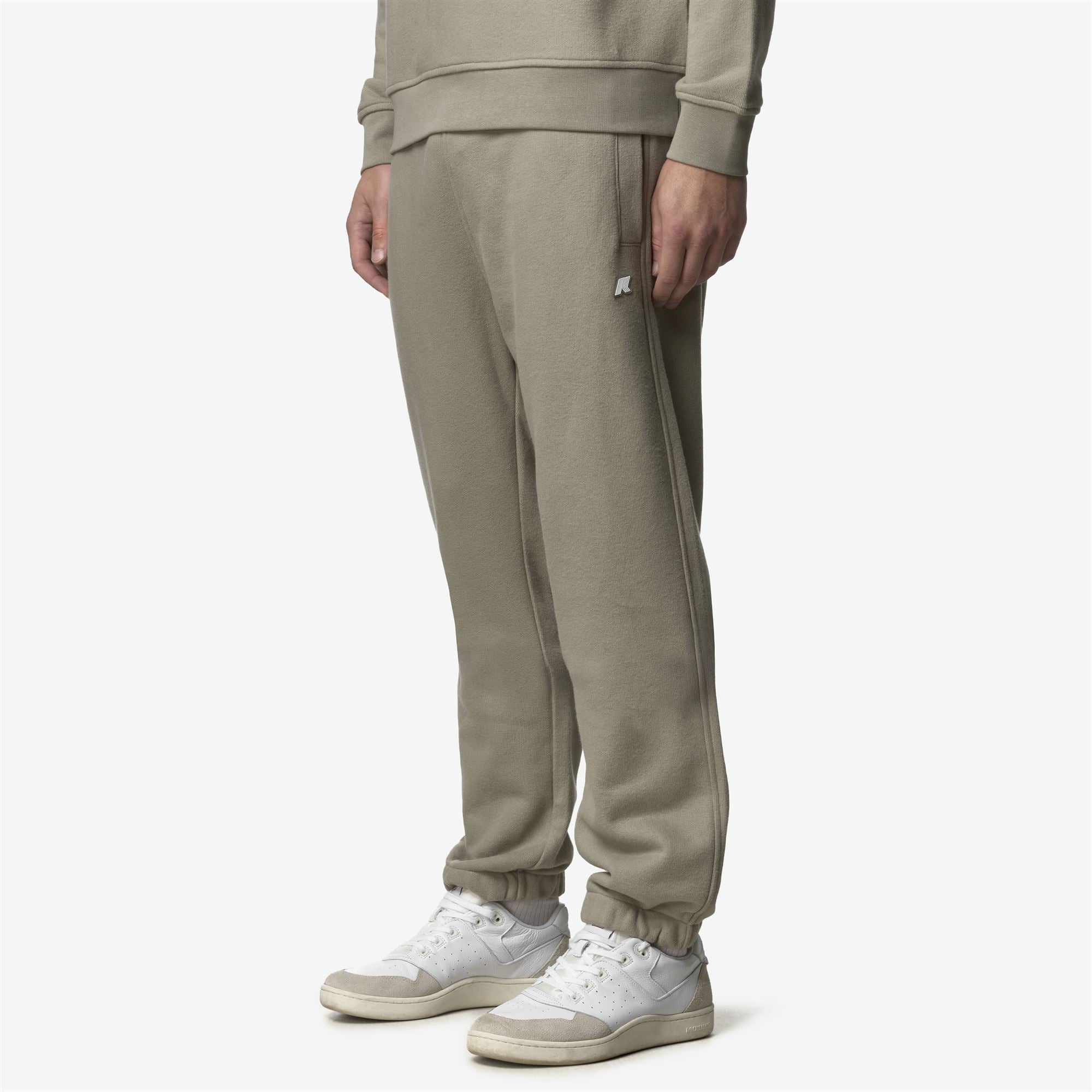 Pants_MAN_MICKYEL HEAVY FLEECE_Sport Trousers_Green Oak - Commercial 5