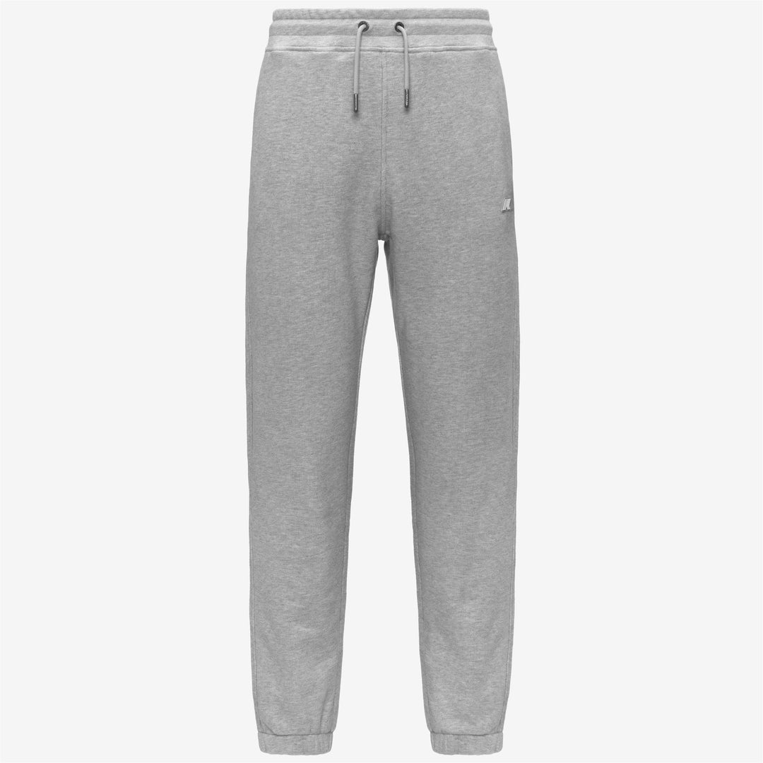 Grey Men's Fleece Jogging Pants with Adjustable Waist 01