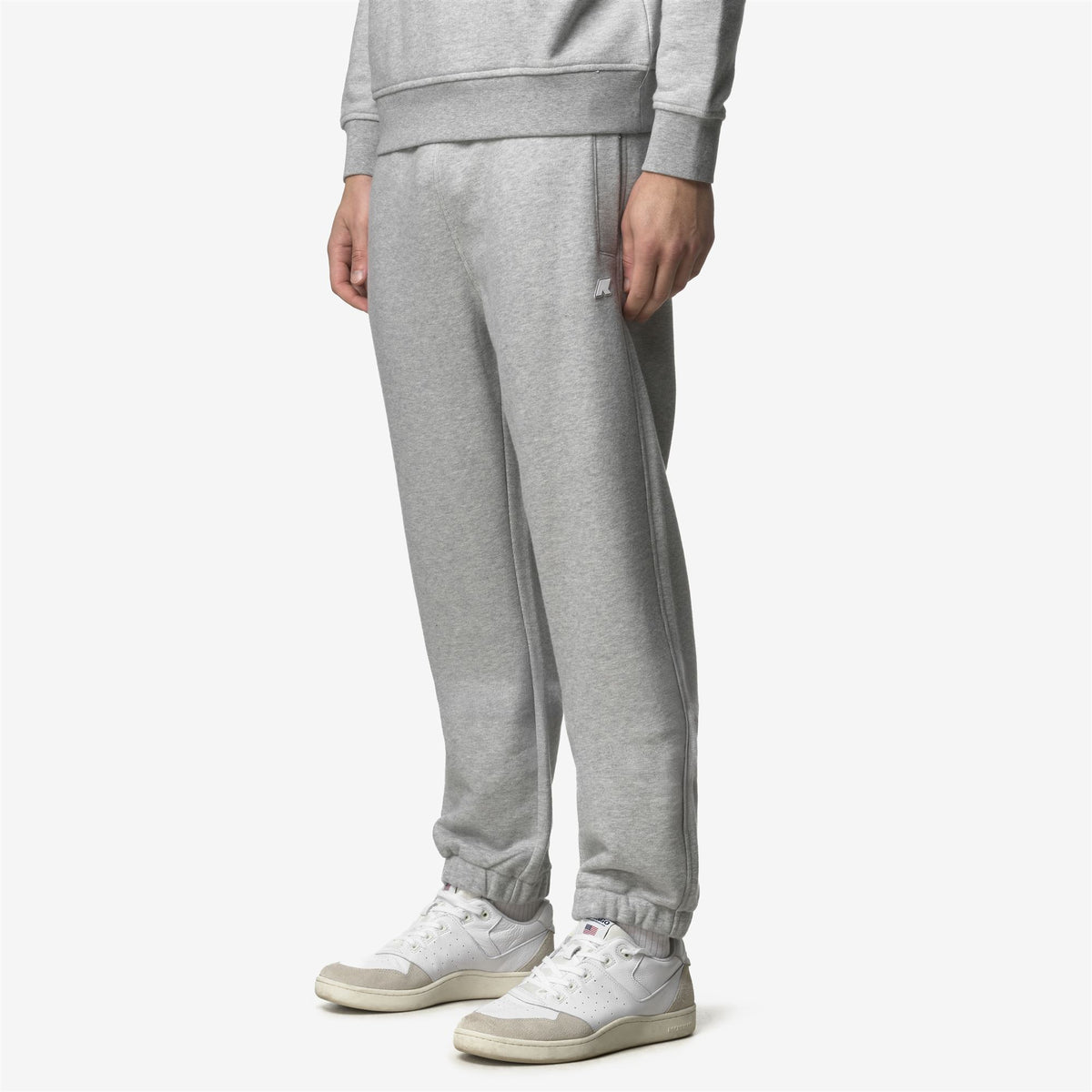 Pants_MAN_MICKYEL HEAVY FLEECE_Sport Trousers_GREY MEL - Commercial 5