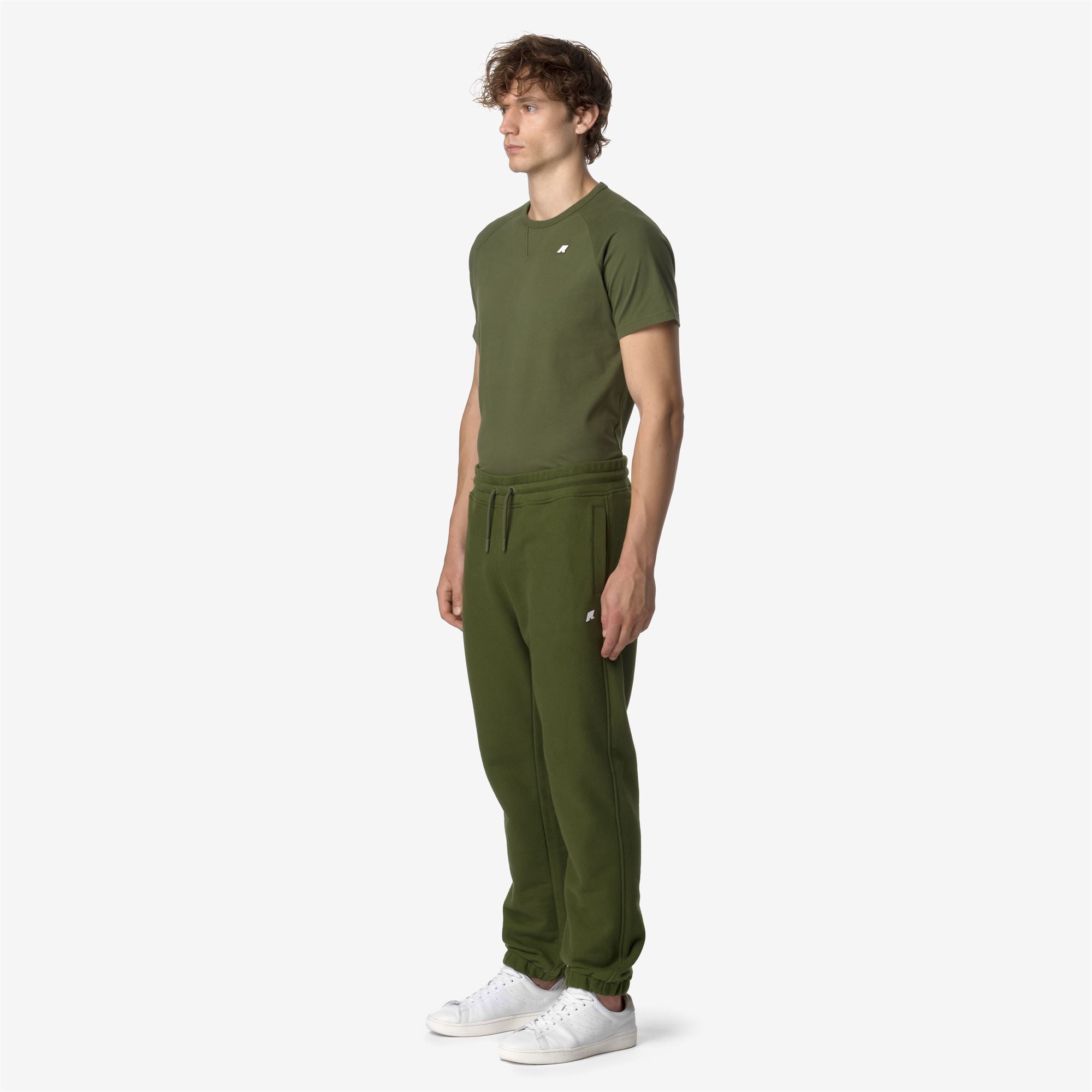 Pants_MAN_MICKYEL HEAVY FLEECE_Sport Trousers_Green Cypress - Commercial 5