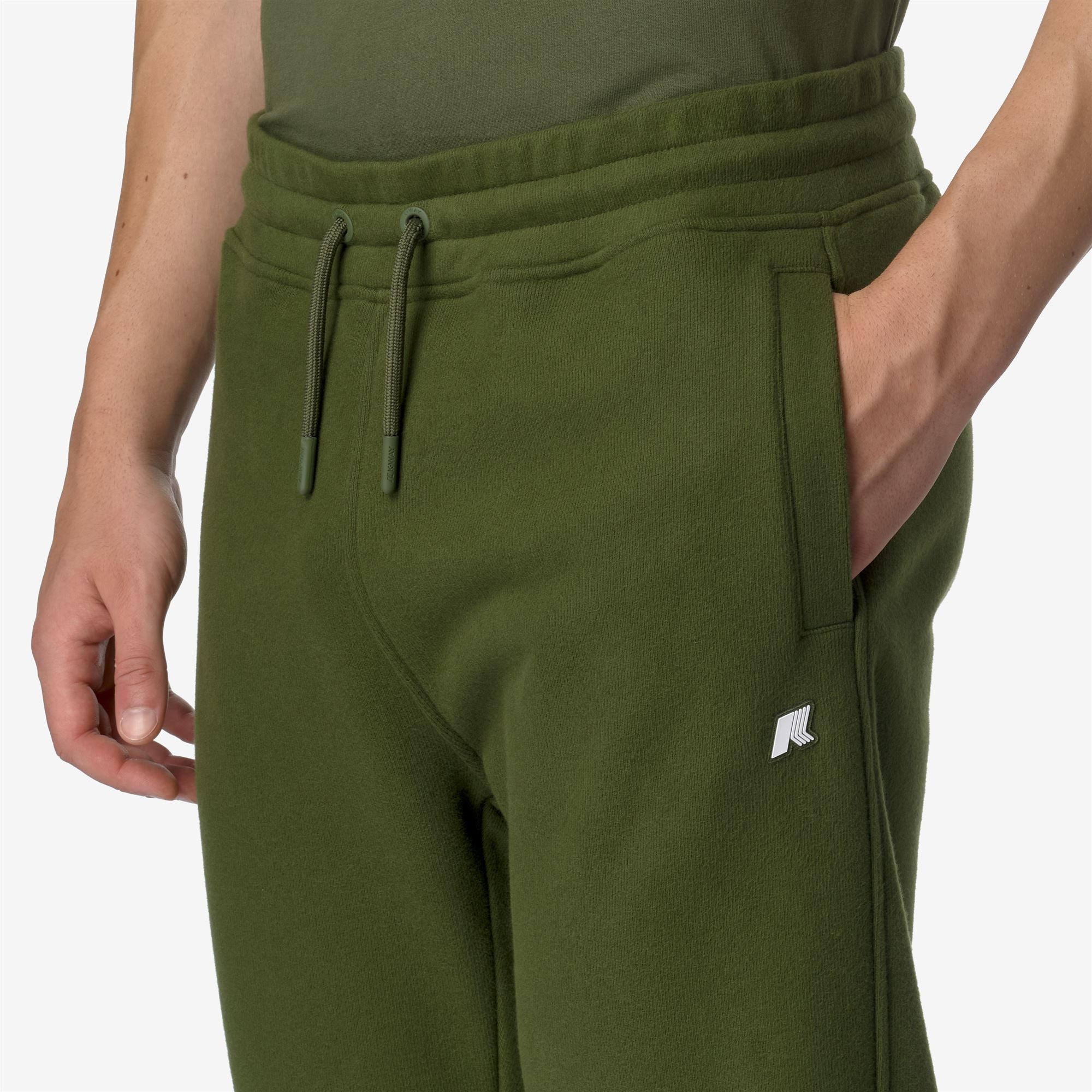 Pants_MAN_MICKYEL HEAVY FLEECE_Sport Trousers_Green Cypress - Commercial 7