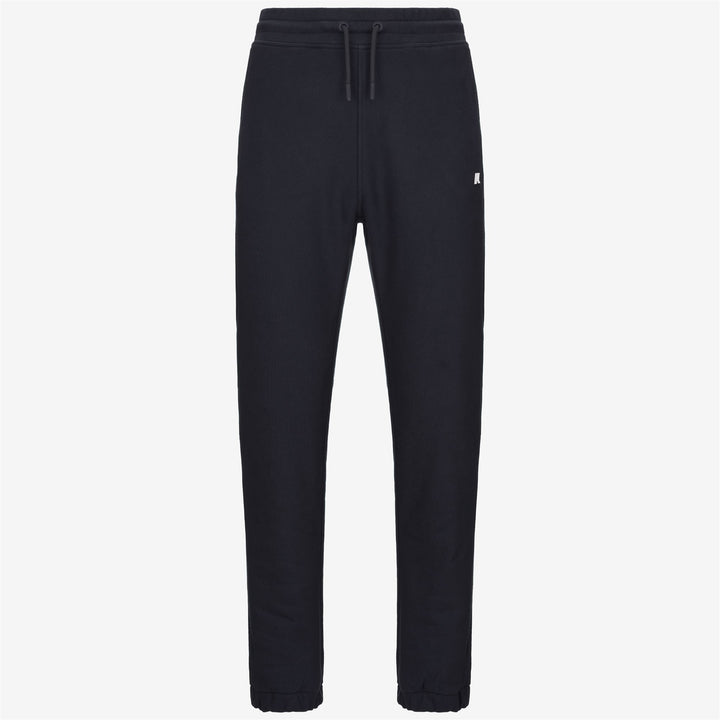 Pantalones de chándal de forro polar azul marino para hombre 1