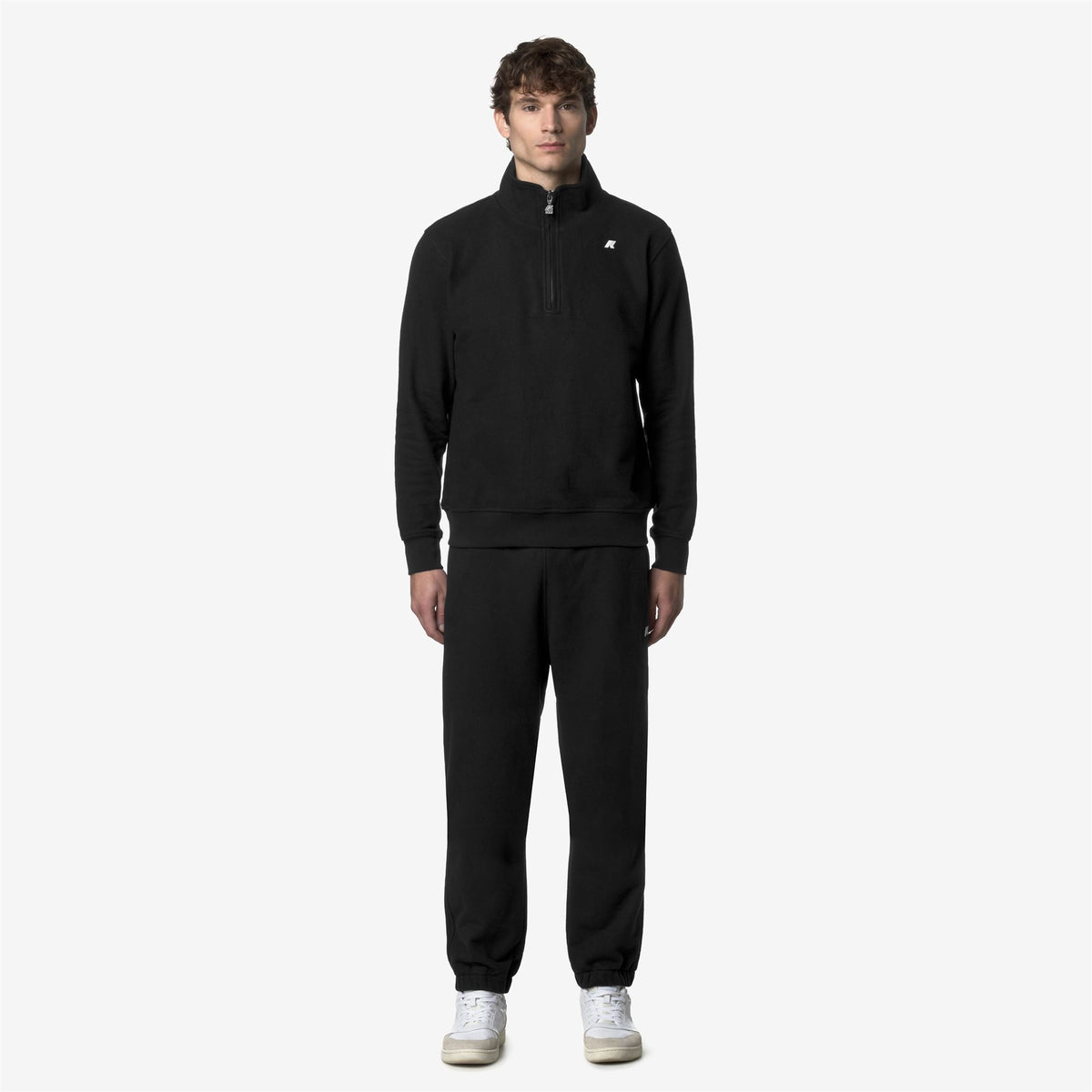 Pants_MAN_MICKYEL HEAVY FLEECE_Sport Trousers_Black Pure - Commercial 4