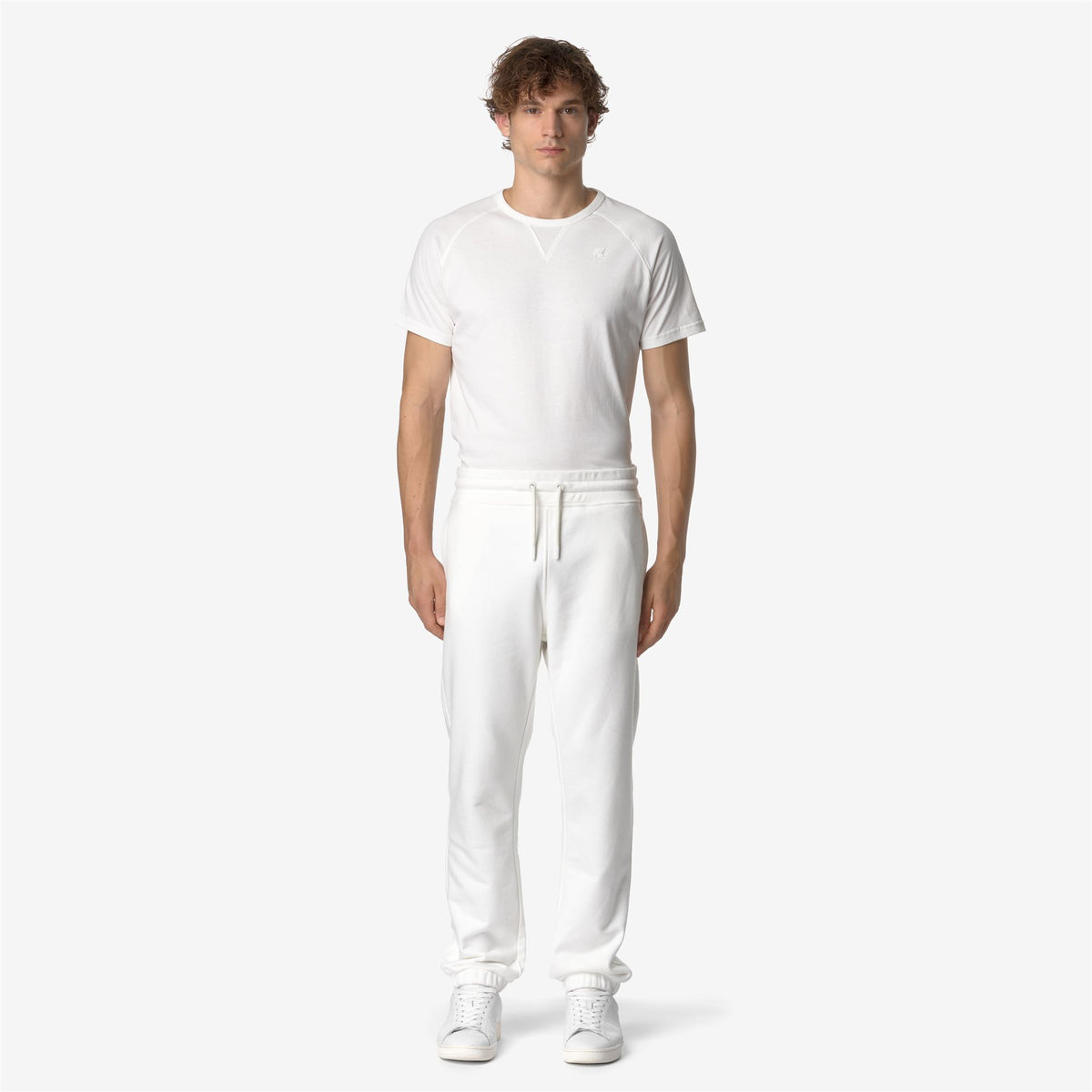 Pants_MAN_MICKYEL HEAVY FLEECE_Sport Trousers_White Gardenia - Commercial 4