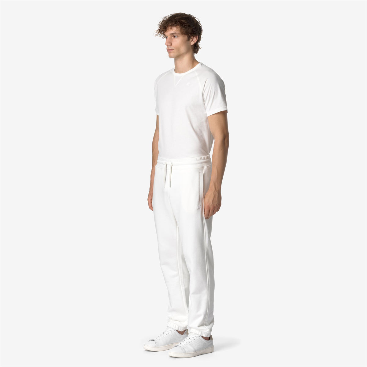Pants_MAN_MICKYEL HEAVY FLEECE_Sport Trousers_White Gardenia - Commercial 5