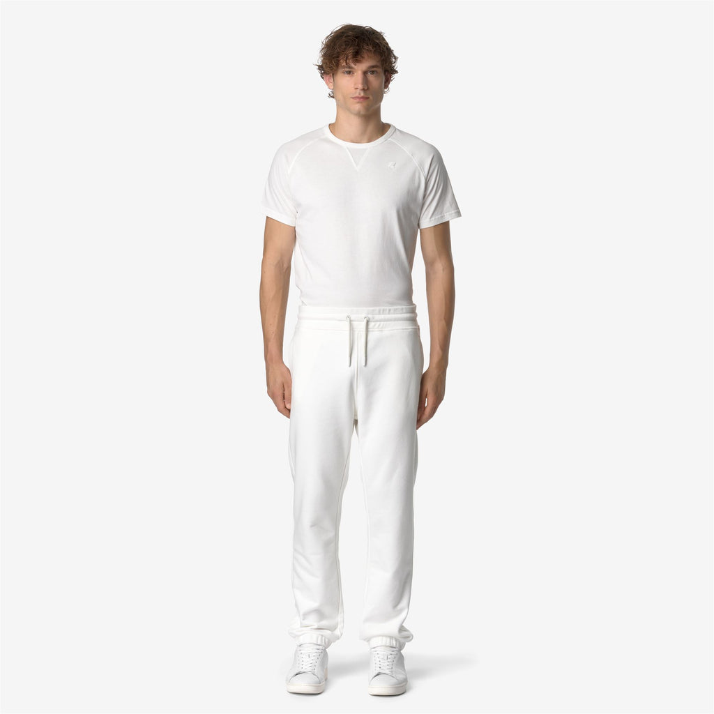 Pants_MAN_MICKYEL HEAVY FLEECE_Sport Trousers_White Gardenia - Commercial 4