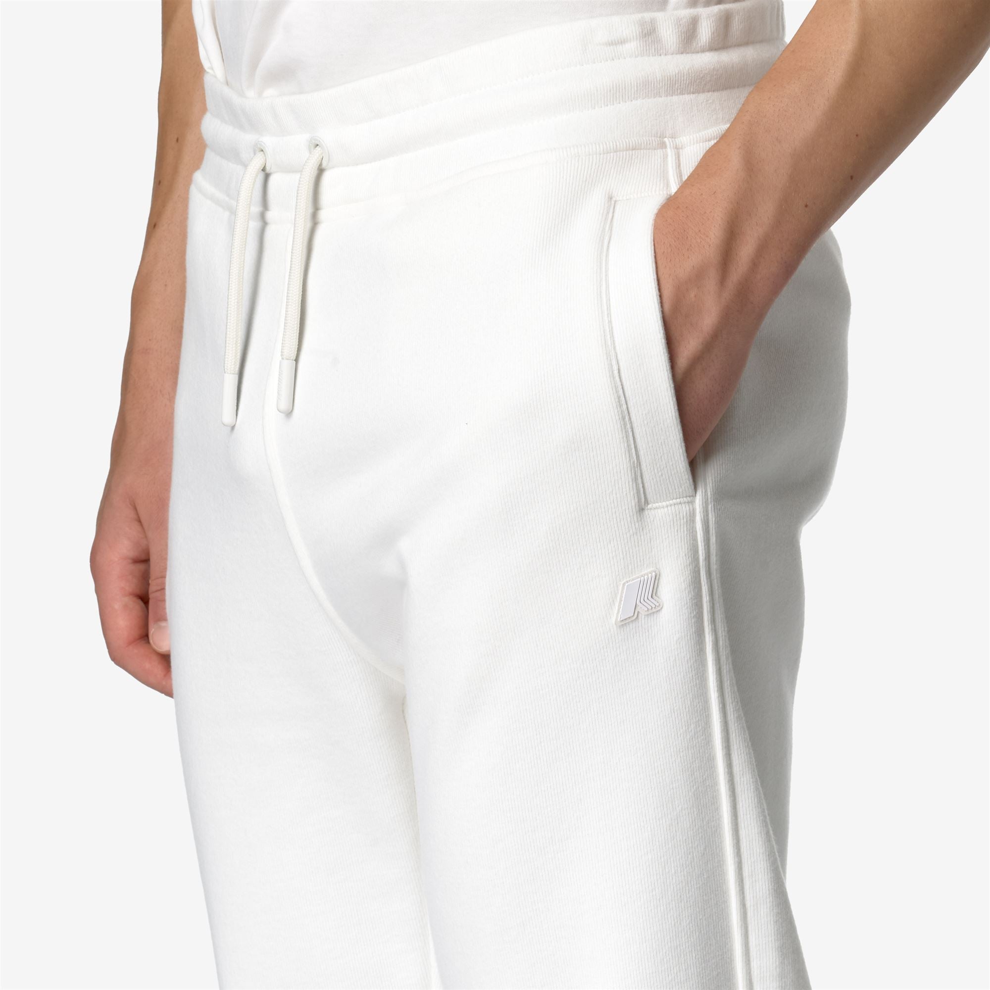 Pants_MAN_MICKYEL HEAVY FLEECE_Sport Trousers_White Gardenia - Commercial 7