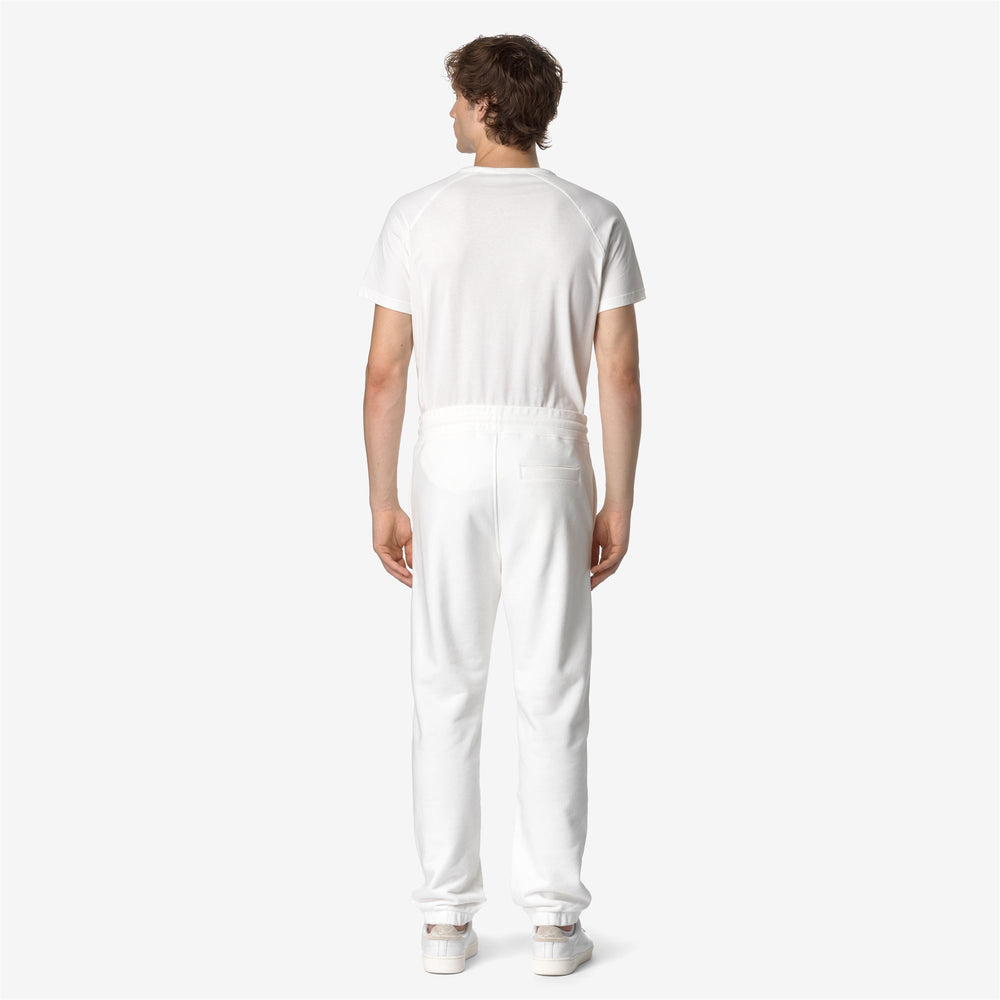 Pantalones de chándal para hombre en gris y blanco con cintura ajustable 02