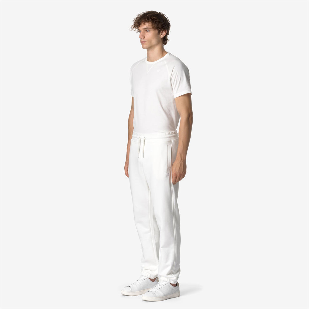 Pants_MAN_MICKYEL HEAVY FLEECE_Sport Trousers_White Gardenia - Commercial 5