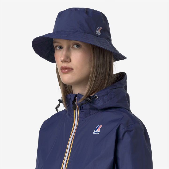 Deep blue Unisex Packable Bucket Hat with Water Resistance 3