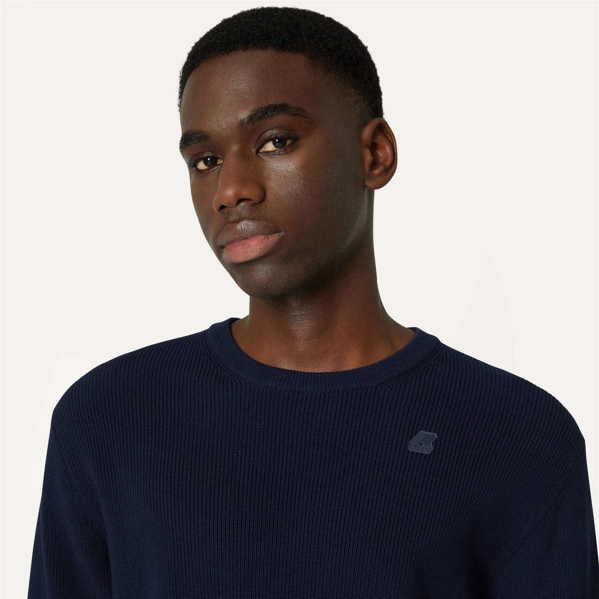 Knitwear_MAN_SEBASTIEN COTTON HCS_Pull Over_Blue Depth - Commercial 7