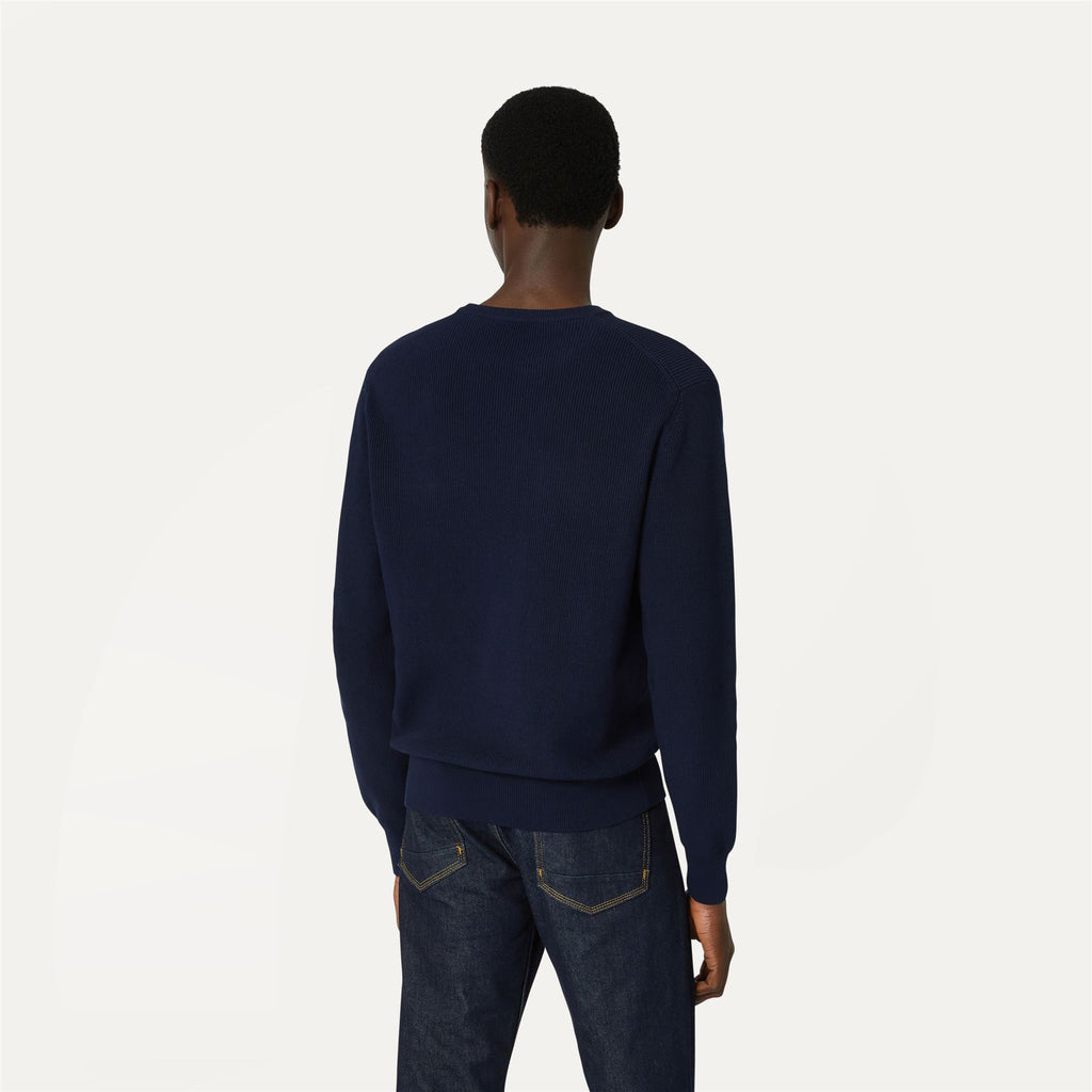 Knitwear_MAN_SEBASTIEN COTTON HCS_Pull Over_Blue Depth - Commercial 6