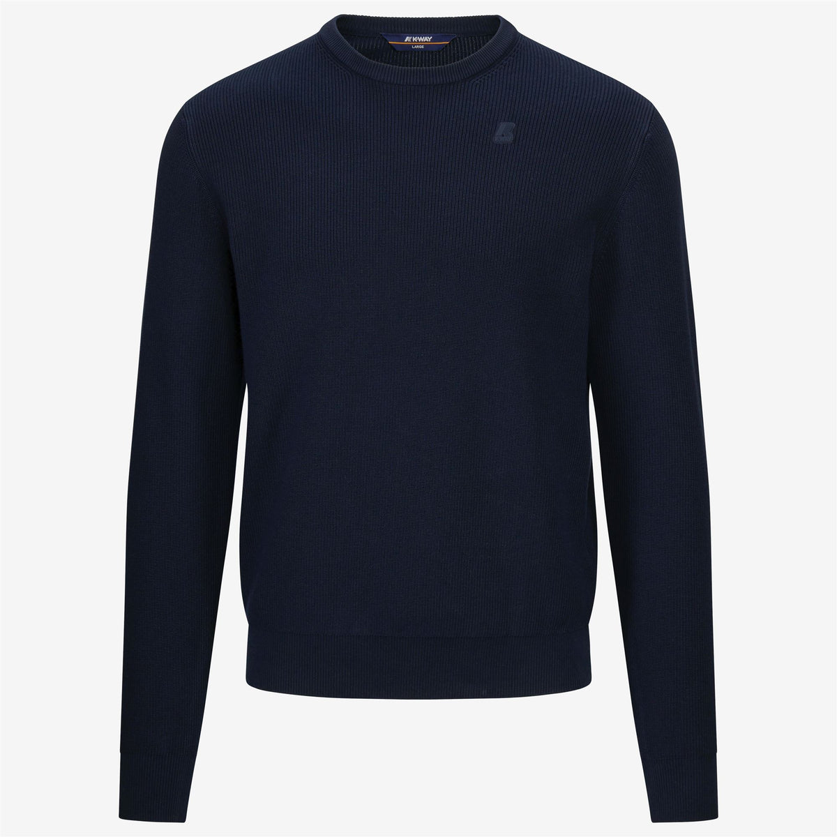 Knitwear_MAN_SEBASTIEN COTTON HCS_Pull Over_Blue Depth - Commercial 1
