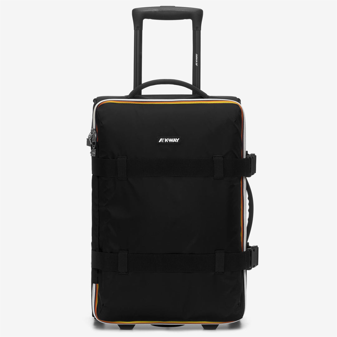 Black Grey Unisex Cabin Trolley Luggage Bag with Organizing Pockets 01