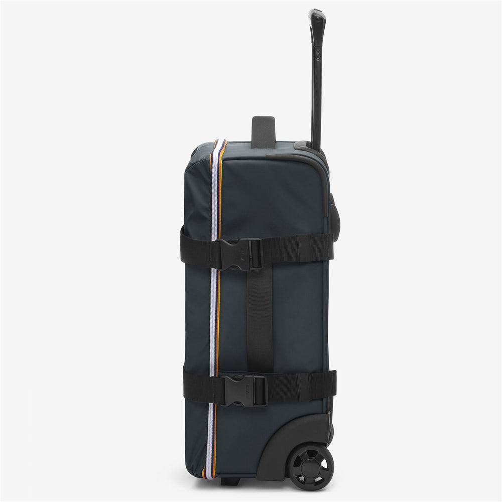 Maleta de cabina unisex gris con ruedas y bolsillos organizadores 02