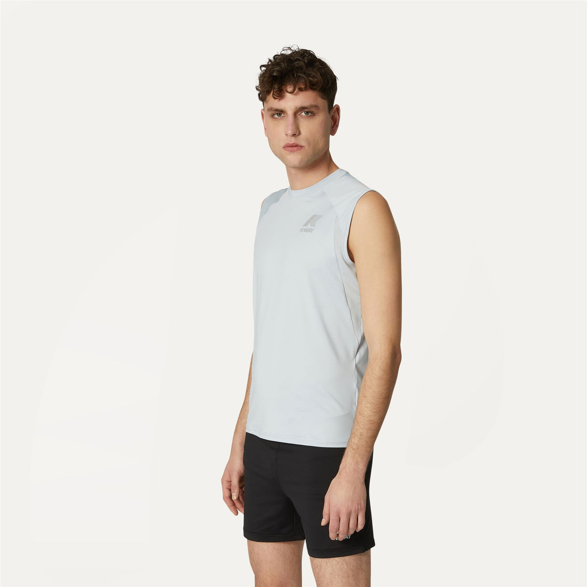T-Shirts & Top_Man_MANTEN_Tank_Grey Lt - Commercial 5