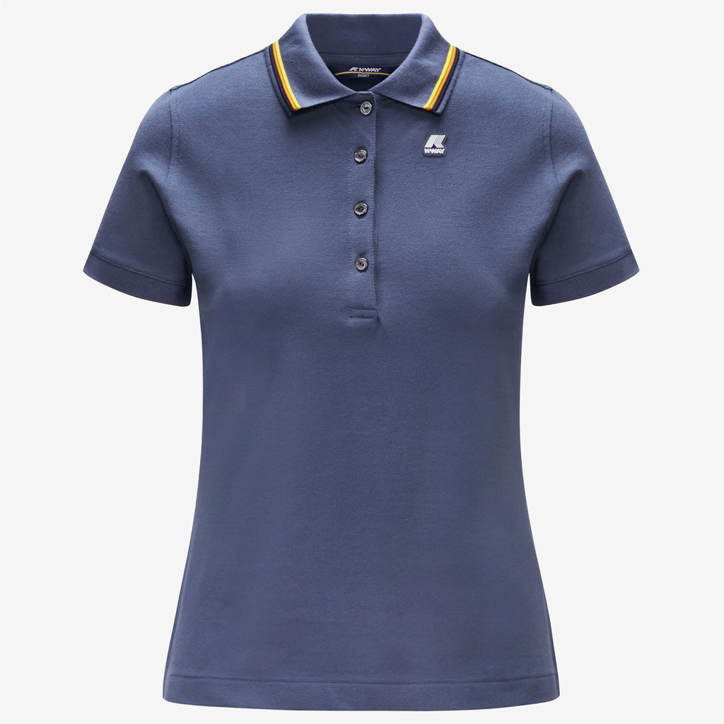 Polo Shirts_WOMAN_JEANNINE_Polo_Blue Indigo - Commercial 1