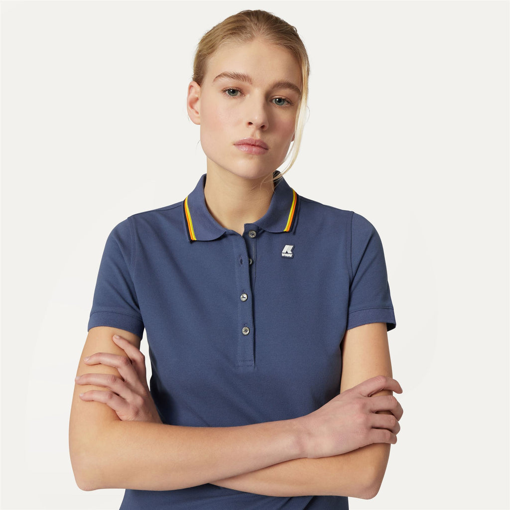 Polo Shirts_WOMAN_JEANNINE_Polo_Blue Indigo - Commercial 7