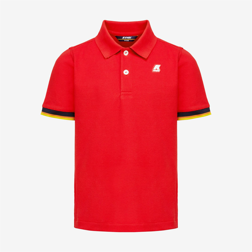 Polo Shirts_Boy_P. VINCENT_Polo_Red - Commercial 1