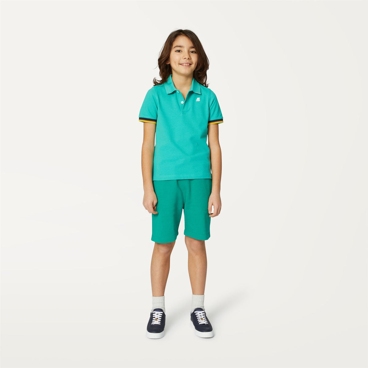 Polo Shirts_Boy_P. VINCENT_Polo_Green Marine - Commercial 4