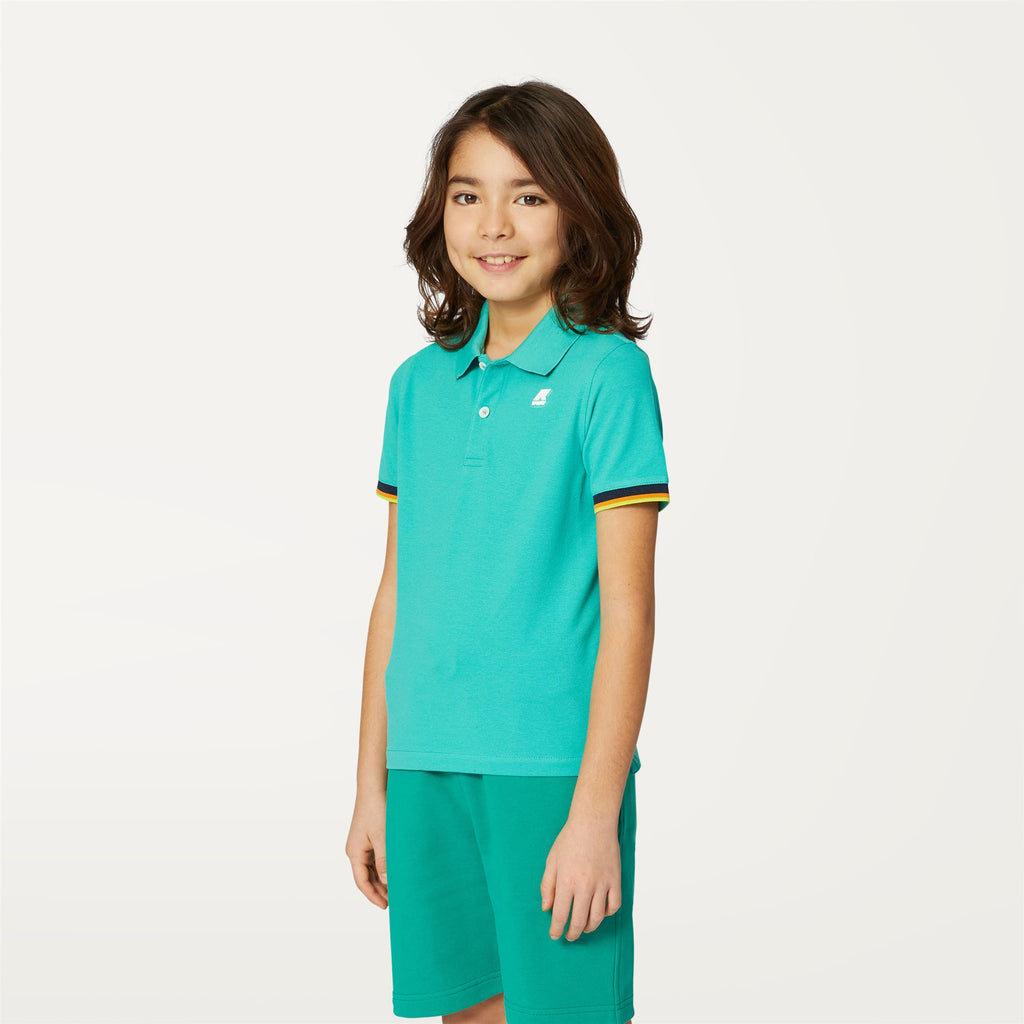 Polo Shirts_Boy_P. VINCENT_Polo_Green Marine - Commercial 5