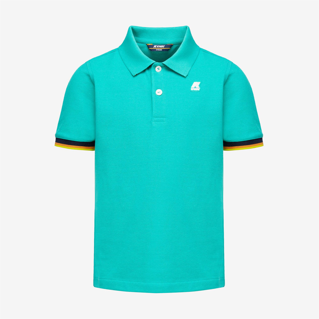 Polo Shirts_Boy_P. VINCENT_Polo_Green Marine - Commercial 1