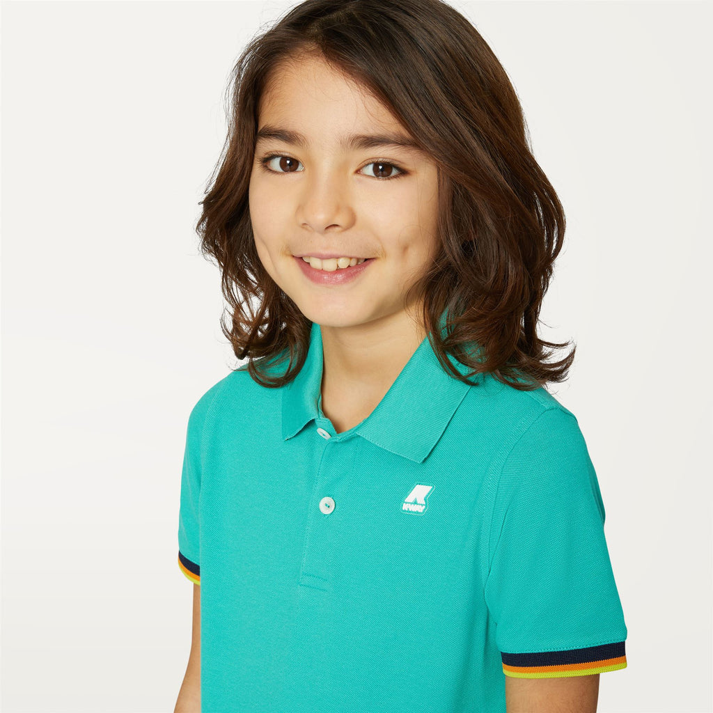 Polo Shirts_Boy_P. VINCENT_Polo_Green Marine - Commercial 7
