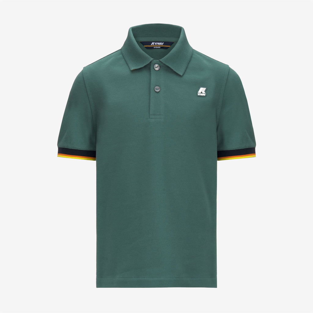 Polo Shirts_Boy_P. VINCENT_Polo_Green Palm - Commercial 1