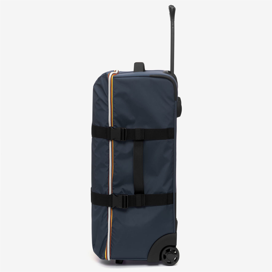 Maleta unisex con ruedas y bolsillos, color azul main